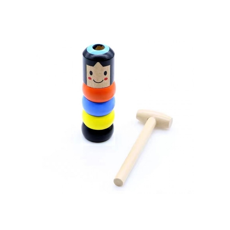 As commonplace learn Jucarie din lemn pentru copii, Soldatel indestructibil , Multicolor -  Brandtoys.ro