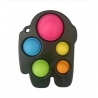 Jucarie din silicon , Multi Dimple ROBOT, negru