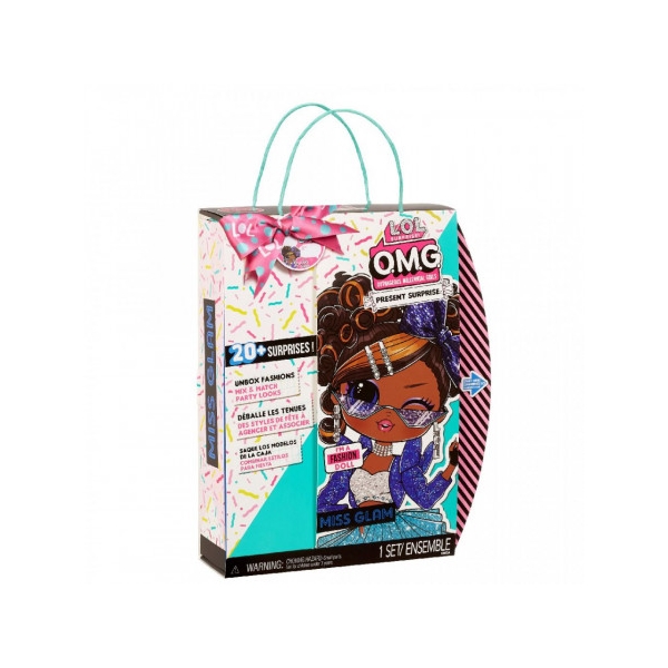 Papusa L.O.L. Surprise! OMG Birthday Doll. Miss Glam cu 20 surprize, seria 4