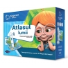 Set educativ Raspundel Istetel - Carte si creion, Atlasul lumii