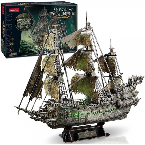 Puzzle 3D Led Flying Dutchman 360 Piese