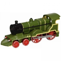 Locomotiva cu aburi, Verde, 15 cm, Teamsterz