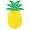 Jucarie antistres din silicon Pop It Now, Ananas, Galben-Verde
