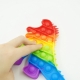Jucarie antistres din silicon Pop It Now, Monstru, Multicolor