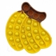 Jucarie antistres din silicon Pop It Now, Banane, Galben