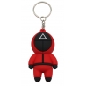 Breloc Squid Game, Miniatura personaj, Triunghi, 4 cm