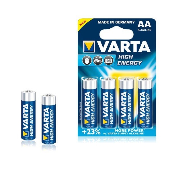 Set 4 baterii Varta baterie alcalina (High Energy) LongLife Power AA, 4 bucati