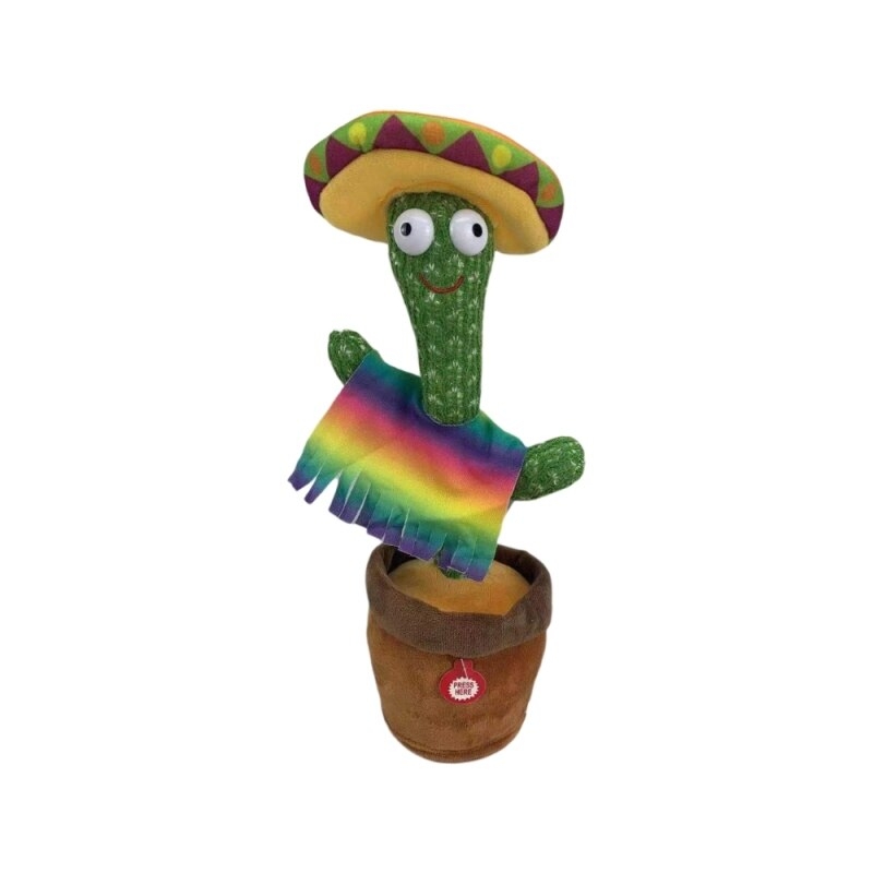 Jucarie cactus dansator care repeta, Mexican, 32 cm - Brandtoys.ro