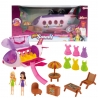 Set de joaca avion cu accesorii si 2 figurine, Toi-Toys