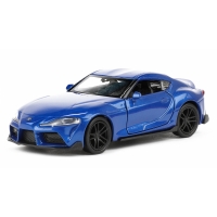 Macheta metalica Welly 1:34  Toyota Supra, 11 cm, Albastru