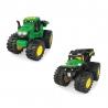 Set 2 tractorase cu lumini si sunete John Deere