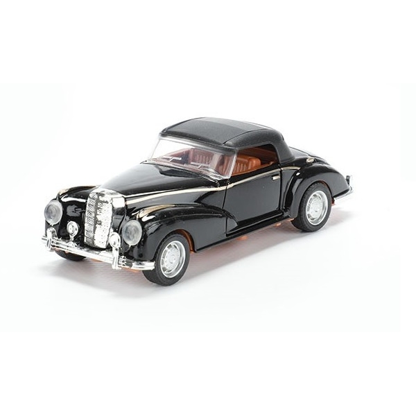 Macheta metalica clasica pull back, 12 cm, Negru, Toi-Toys