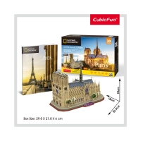 Puzzle 3D+Brosura-Notre Dame Paris 128 Piese