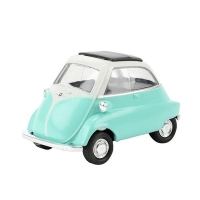 Macheta metalica Welly BMW Isetta, 12 cm, Verde