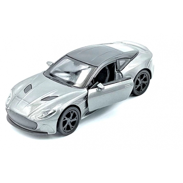 Macheta metalica Aston Martin DBS Superleggera, 12 cm, Gri