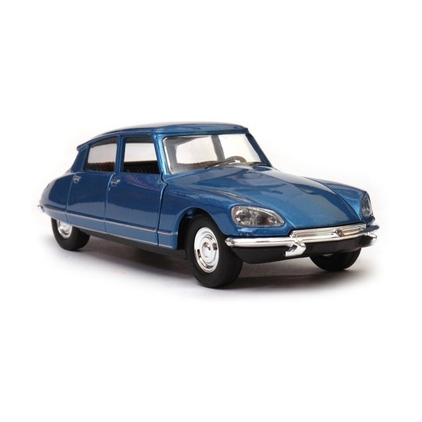 Macheta metalica Welly Citroen DS 23 1973, 12 cm, Albastru