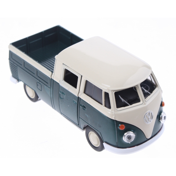 Macheta metalica Welly Volkswagen pick up, 12 cm, Verde