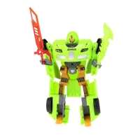 Robot transformer 2in1, 20 cm, Toi-Toys, Verde