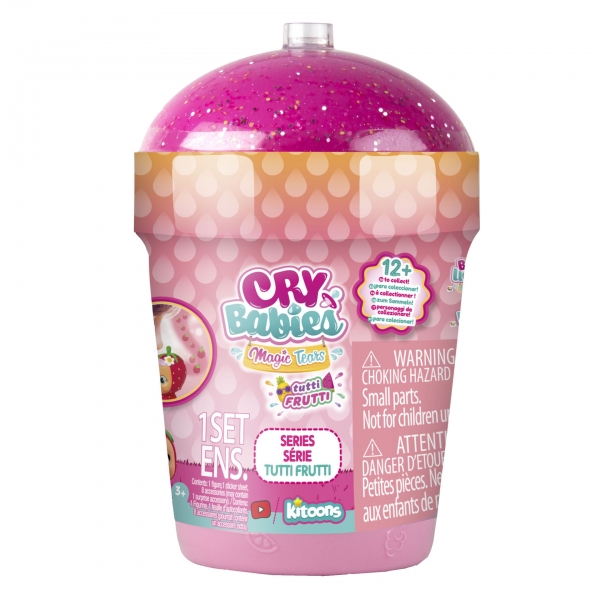 Mini papusa care plange Cry Babies Tutti Frutti, Roz