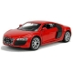 Macheta metalica Welly 1:38 Audi R8, 12 cm, Rosu