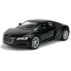 Macheta metalica Welly 1:38 Audi R8, 12 cm, Negru