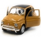 Macheta metalica Welly 1:34 Fiat 500 Classic, Maro