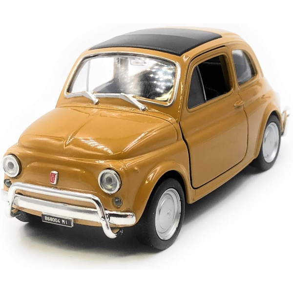 Macheta metalica Welly 1:34 Fiat 500 Classic, Maro