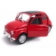 Macheta metalica Welly 1:34 Fiat 500 Classic, Rosu