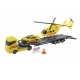 Set de joaca camion de transportat cu politie si elicopter- Teamsterz