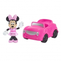 Jucarie figurina Minnie Mouse cu masinuta