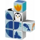 Set de constructie magnetic Geomag, Polar Animals, 8 piese
