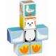Set de constructie magnetic Geomag, Polar Animals, 8 piese