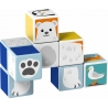 Set de constructie magnetic Geomag, Polar Animals, 8 piese