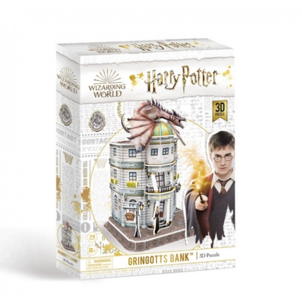 Puzzle 3D Harry Potter - Banca Gringotts 74 Piese