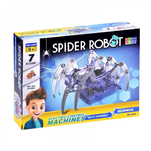 Jucarie de construit Spider Robot cu 7 accesorii