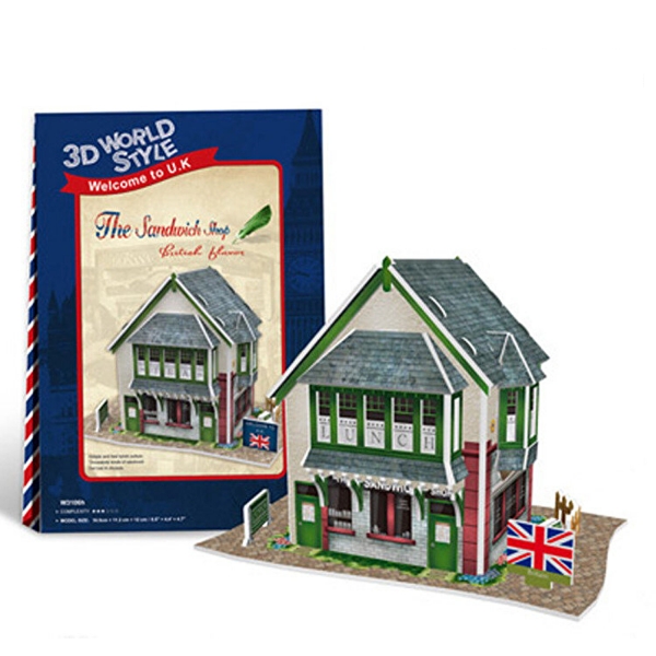 Puzzle 3D Magazin Sandwich Anglia, 36 de piese