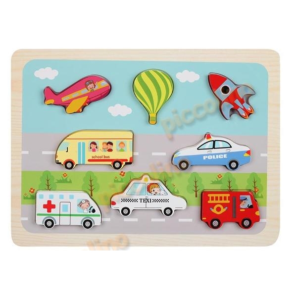 Joc puzzle din lemn cu 8 piese