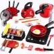 Set de joaca plita electrica cu accesorii pentru bucatarie