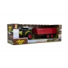 Tractor agricol cu remorca, cu lumini si sunete 25 cm