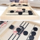 Joc distractiv Hokey Slide, Foosball, din lemn, 34 x 21.5 cm