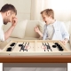 Joc distractiv Hokey Slide, Foosball, din lemn, 34 x 21.5 cm