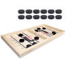 Joc distractiv Hokey Slide, Foosball, din lemn, 34 x 21.5 cm