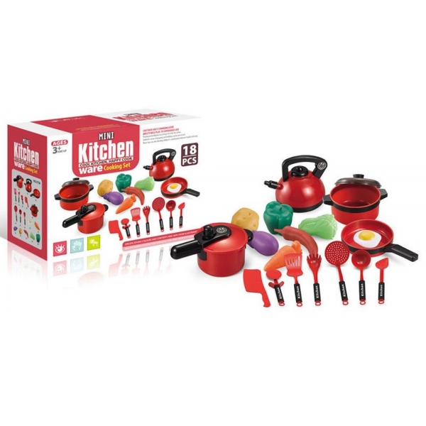 Set bucatarie 18 piese cu ustensile pentru gatit