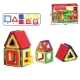 Set de constructie magnetic Casute 14 piese
