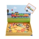 Joc magnetic de constructie Vehicule, 57 de piese