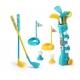Set de joaca pentru copii Golf din plastic cu 2 bile si 3 crose