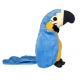 Jucarie interactiva papagalul vorbitor, repet dupa tine! 18 cm, Albastru, Avaleea
