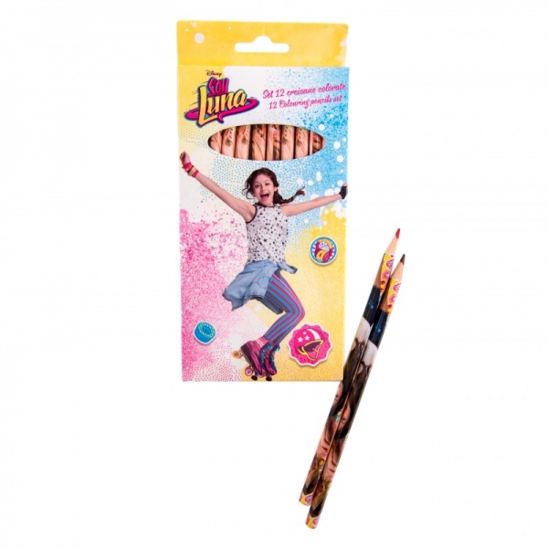 Set 12 creioane colorate Soy Luna