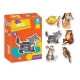 Joc 6 puzzle cu piese mari Animale domestice 15 piese