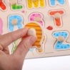 Puzzle de indemnare din lemn Alfabet
